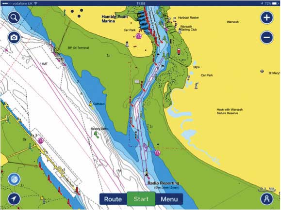 крупные цели у входа в Hamble